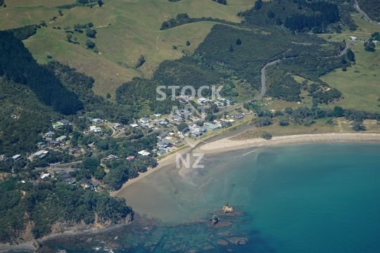 Aerial photo of Oakura in Northland