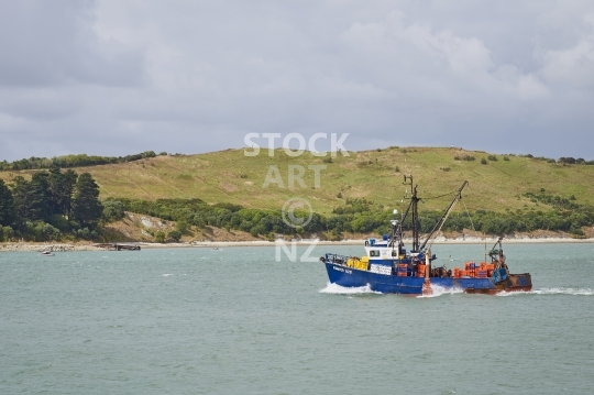Commercial fishing boat in Whangarei Harbour 