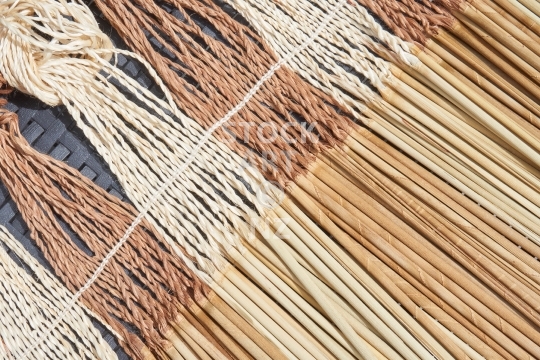 Flax weaving with muka fibre and pokinikini