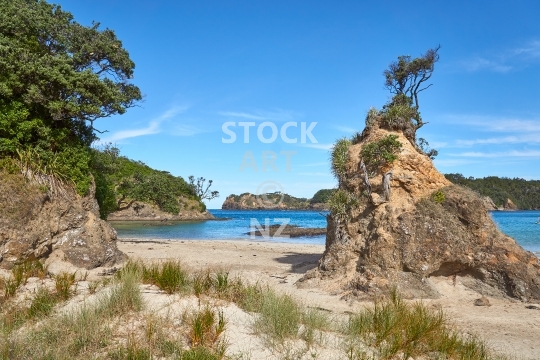 Matapouri Beach rocks - Tutukaka Coast, Northland, NZ