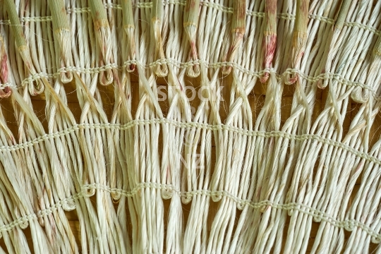 Muka with mawhitiwhiti whatu - NZ flax weaving 
