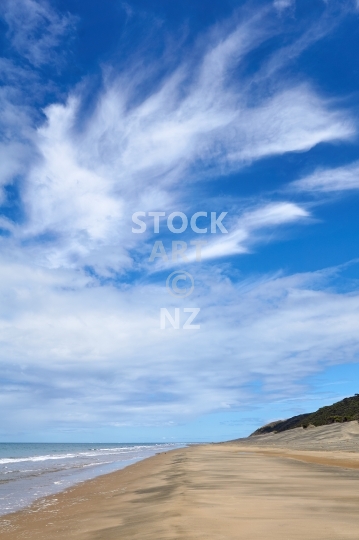 Ripiro Beach near Pouto Point - Pouto Peninsula, Northland, NZ