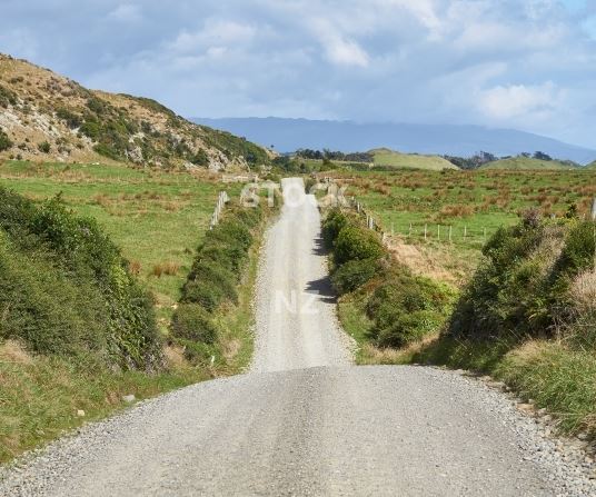 New Zealand gravel road - West Coast South Island splashback photo