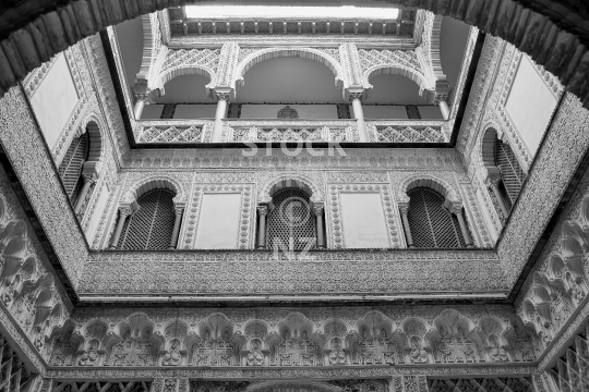 A patio of Seville’s Alcazar Palace