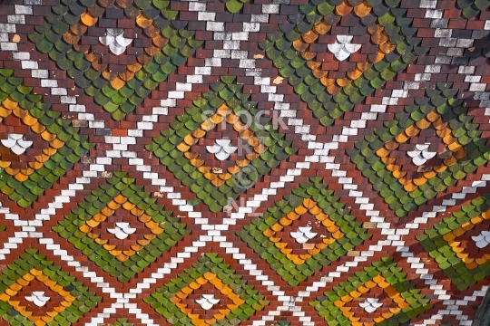 Abstract cathedral roof pattern