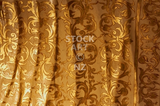 Antique golden wall decoration background