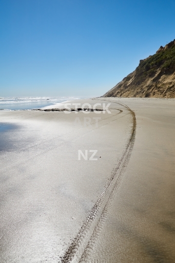 Baylys Beach looking north - Northland, NZ