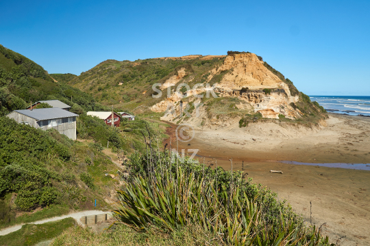 Baylys Beach settlement near Dargaville in Northland NZ - A lovely village on endless Ripiro Beach