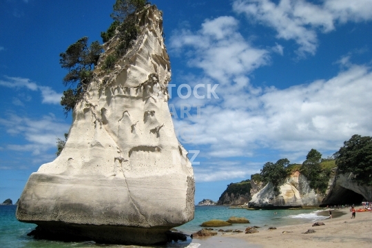 Cathedral Cove beach - Coromandel, New Zealand - Spectacular Te Hoho rock formations on NZ’s most beautiful beach - lower resolution quality photo, ideal for web use 