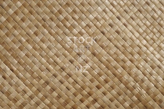 Closeup of a woven Pandanus mat