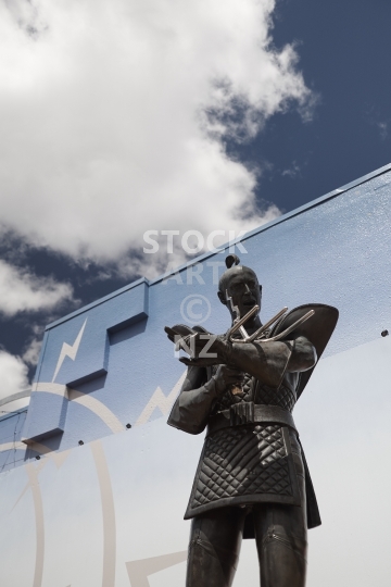 Famous Riff Raff sculpture in Hamilton, New Zealand