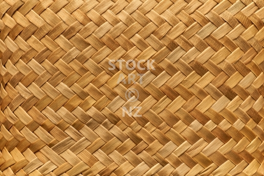 Flax weaving background: mat woven with Maori takitahi weave