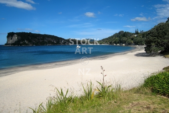 Flaxmill Bay - Coromandel, New Zealand - Gorgeous white sand beach close to Whitianga - lower resolution photo