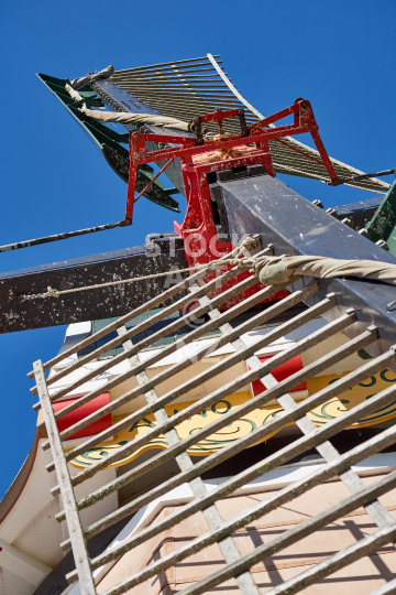 Foxton windmill blade closeup - Closeup of the replica Dutch windmill in Horowhenua District NZ