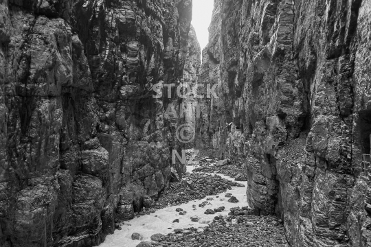 Glacier gorge in Grindelwald - Bernese Oberland, Switzerland