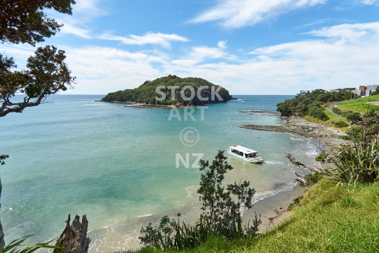 Goat Island near Auckland New Zealand - New Zealands first marine reserve, a beautiful diving and snorkelling destination
