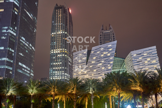 Guangzhou Library at night - China