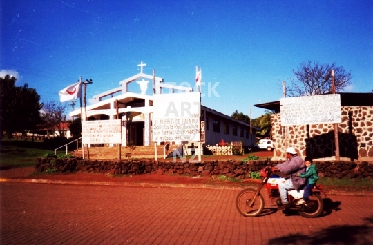 Hanga Roa church - Easter Island, Rapa Nui