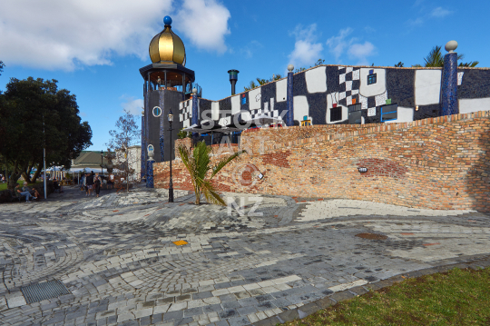 Hundertwasser Museum front facade in Whangarei