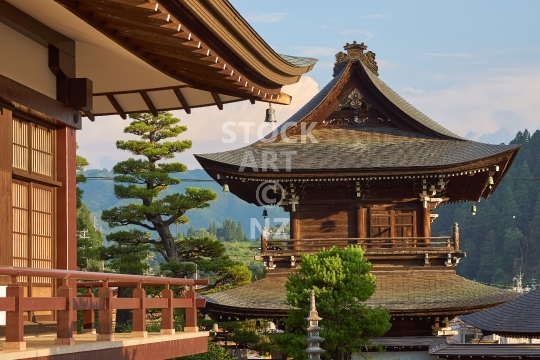 Japanese temple buildings, Takayama, Japan