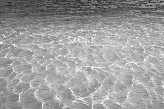 Kai Iwi lake water - Northland, New Zealand - Black and white art photo