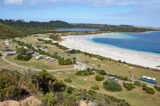 Kai Iwi lakes from above - Northland, New Zealand 
