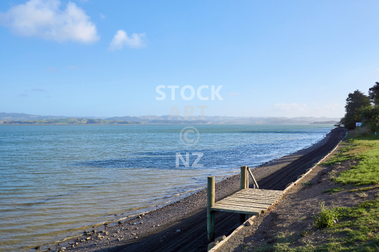 Kawhia Harbour view at the marae