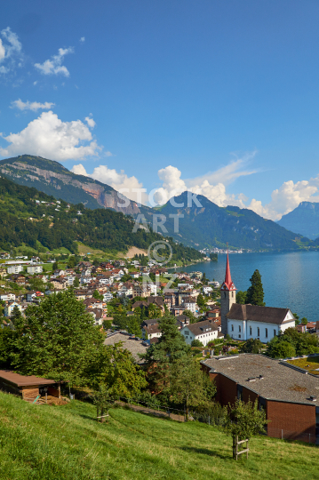 Kuessnacht am Rigi - Lovely lake village near Lucerne, Switzerland