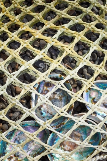 Kupenga kete with paua shells