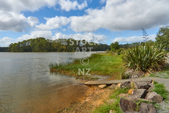 Lake Manuwai in Kerikeri, Far North, Northland, New Zealand