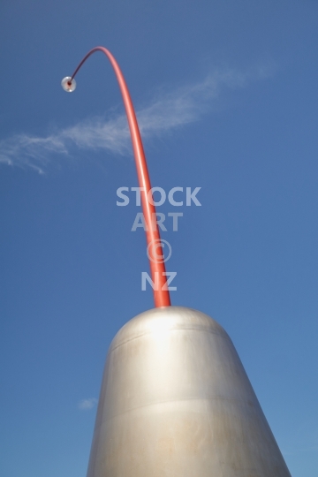 Len Lye Wind Wand sculpture in New Plymouth