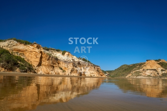 Mirror effects on Baylys Beach - West Coast, Northland, NZ