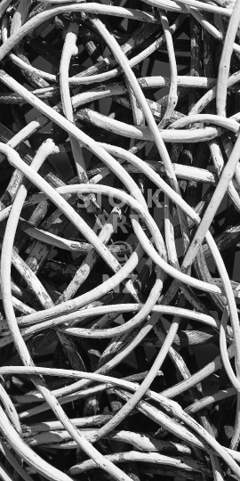 Mobile background: Tangled rattan chaos