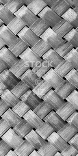 Mobile wallpaper: Woven strands - flax weaving closeup - New Zealand themed black & white phone lock screen picture, for display size ratios of 18:9 (or fitting anything between 16:9 - 20:9)