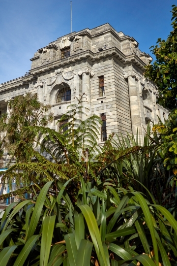 New Zealand parliament building closeup