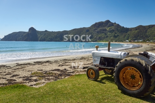 Old fishing tractor at Taupo Bay, Northland NZ