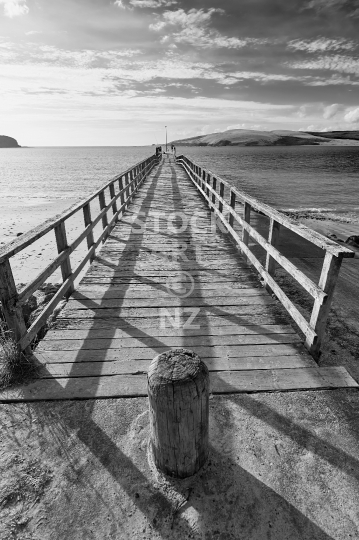 Omapere pier in Northland, New Zealand