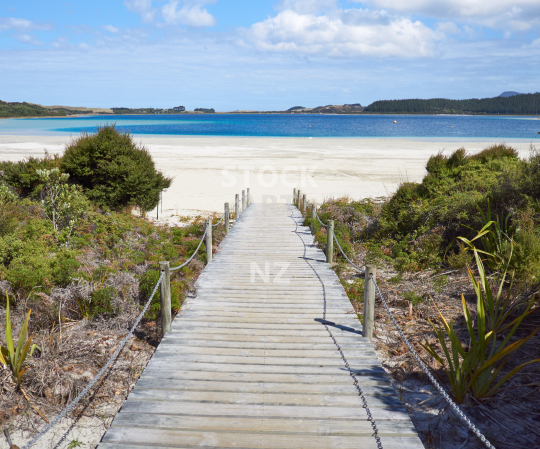 Splashback image: Kai Iwi lakes white sand beach