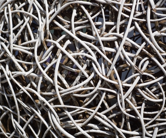 Splashback photo: Abstract rattan tangle with texture - Design photo for a kitchen splashback for standard size 900 x 750 mm