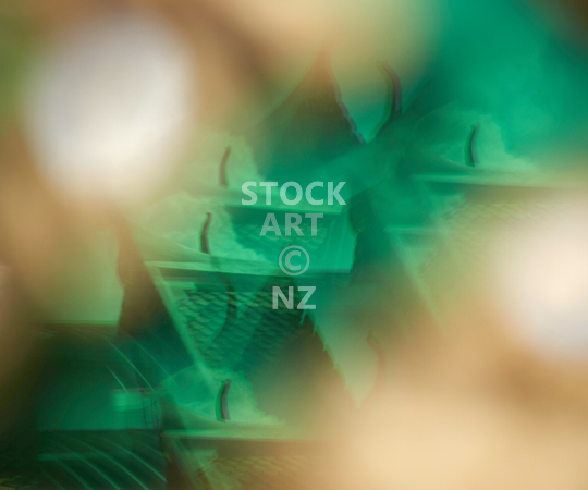 Splashback photo: Exotic Thai temple photo with abstract caleidoscope effect