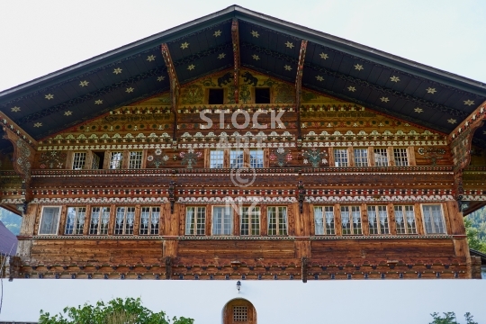 The famous Knuttihaus in Daerstetten, Simmental, Switzerland