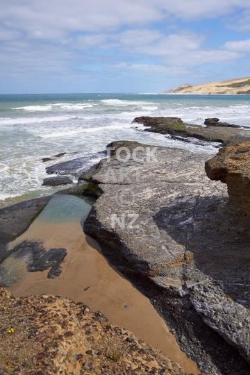 Waimamaku Beach rocks - Hokianga, Northland, New Zealand