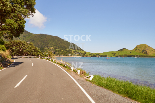 Whangarei Heads Road  - Scenic drive with a view to Urquharts Bay