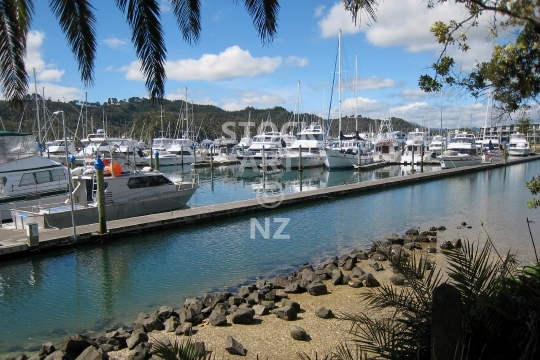 Whitianga Marina - Coromandel, New Zealand - Sport fishing boats in the beautiful yacht harbour - lower resolution quality photo, ideal for web use