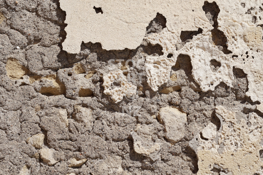 Wonderful abstract crumbling wall - Plaster of a house wall in Italy falling apart